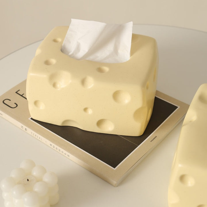 Swiss Cheese Ceramic Tissue Box