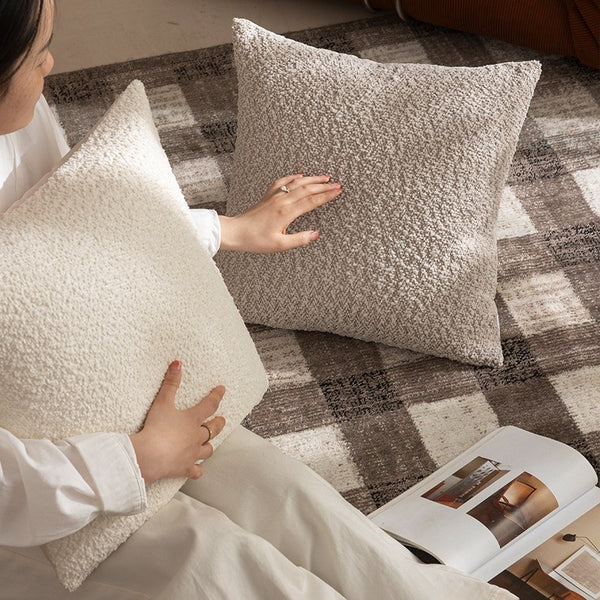 Cream Chenille Cushion