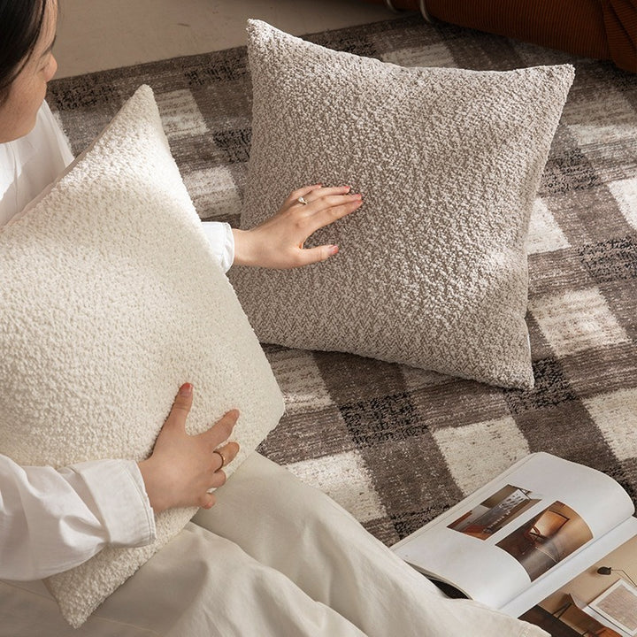 Cream Chenille Cushion