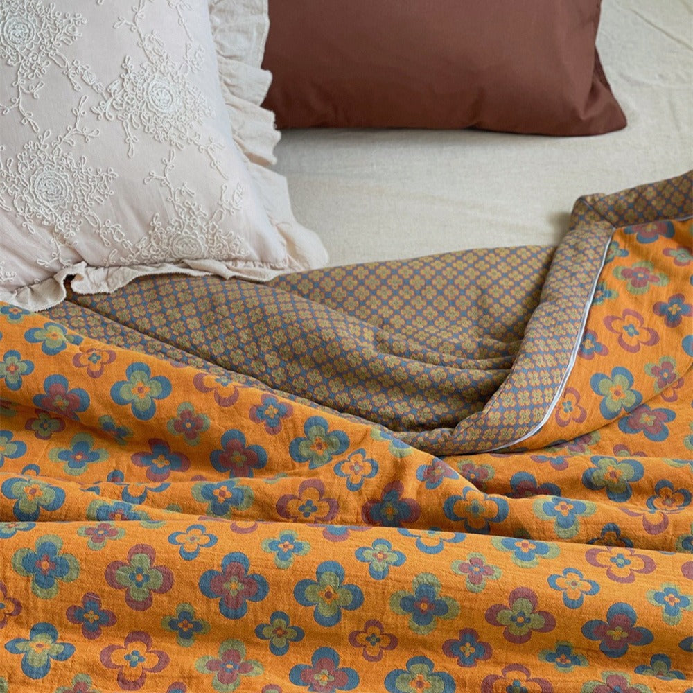 Kaleidoscope Summer Quilted Blanket
