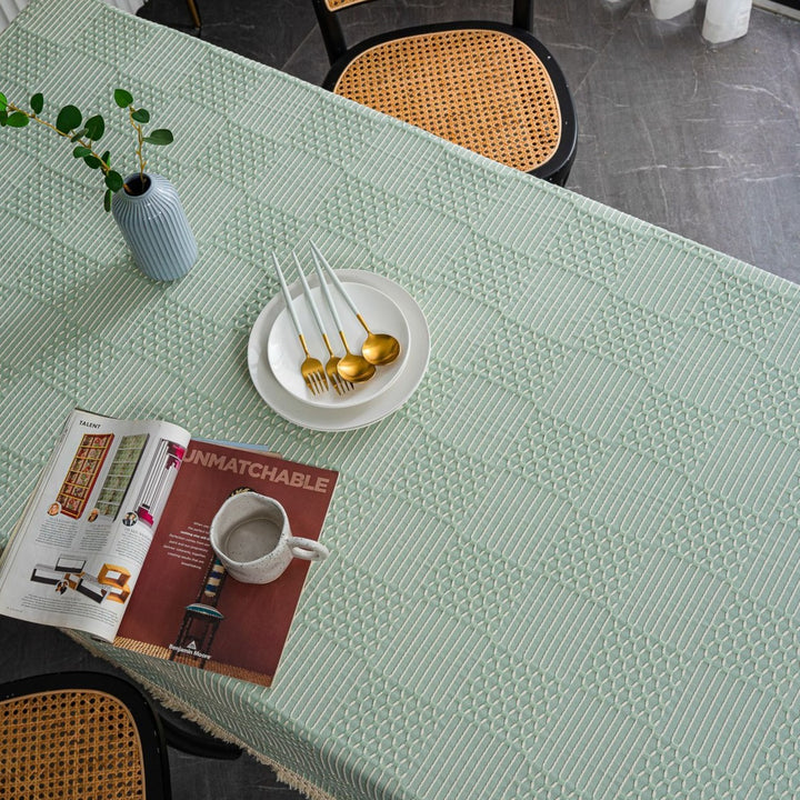 Vintage Geo Weave Tablecloth