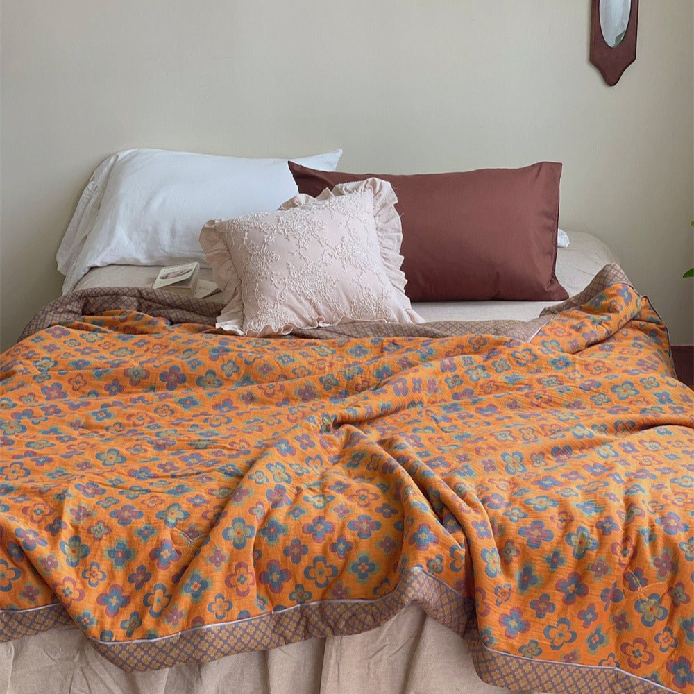 Kaleidoscope Summer Quilted Blanket