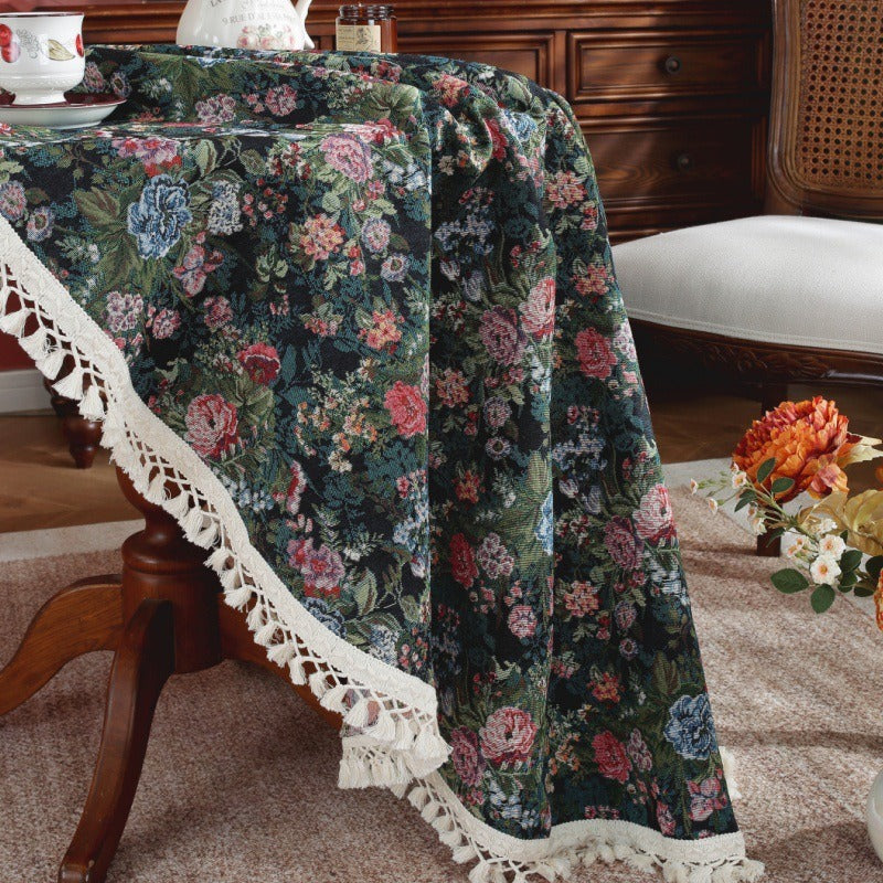 Mossy Green Round Tablecloth