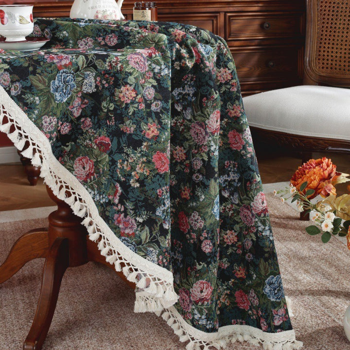 Mossy Green Round Tablecloth