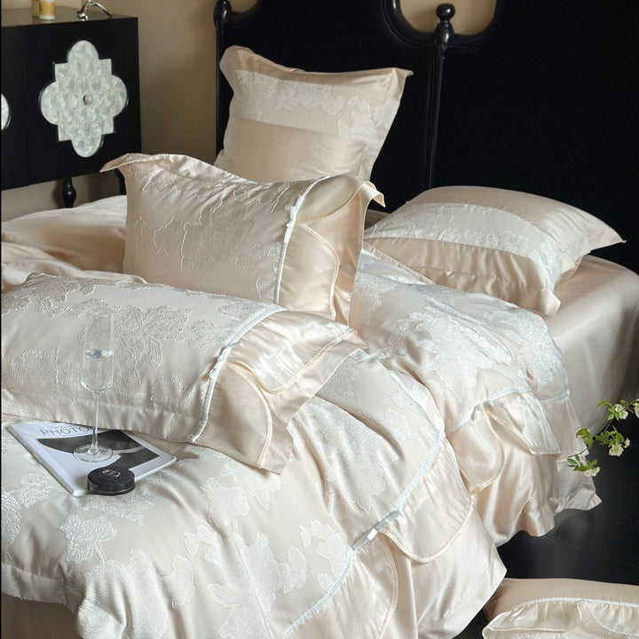 Rose Relief Bedding Set