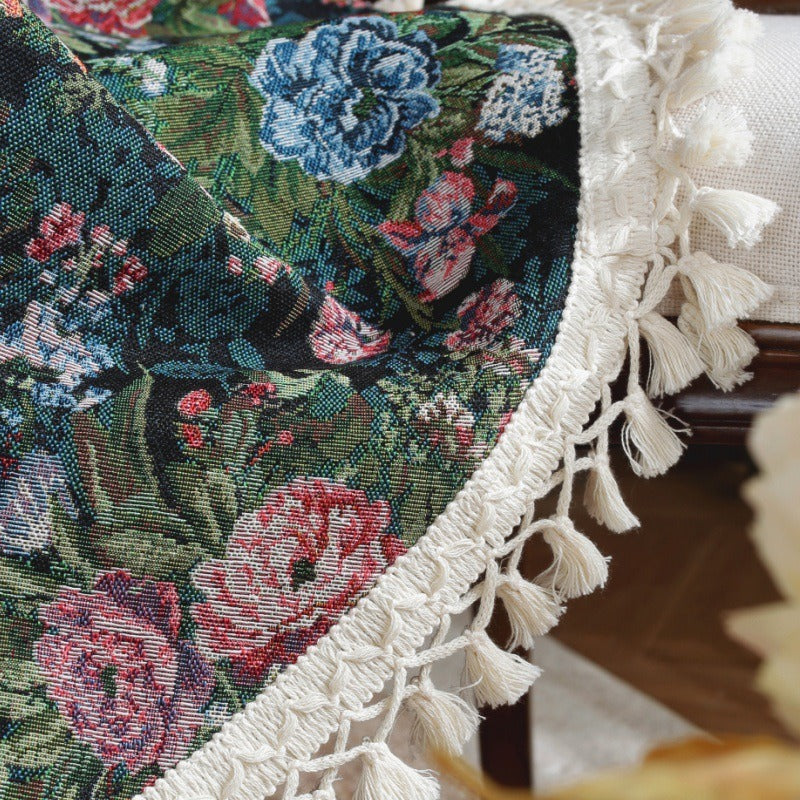 Mossy Green Round Tablecloth