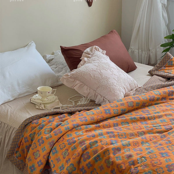 Kaleidoscope Summer Quilted Blanket