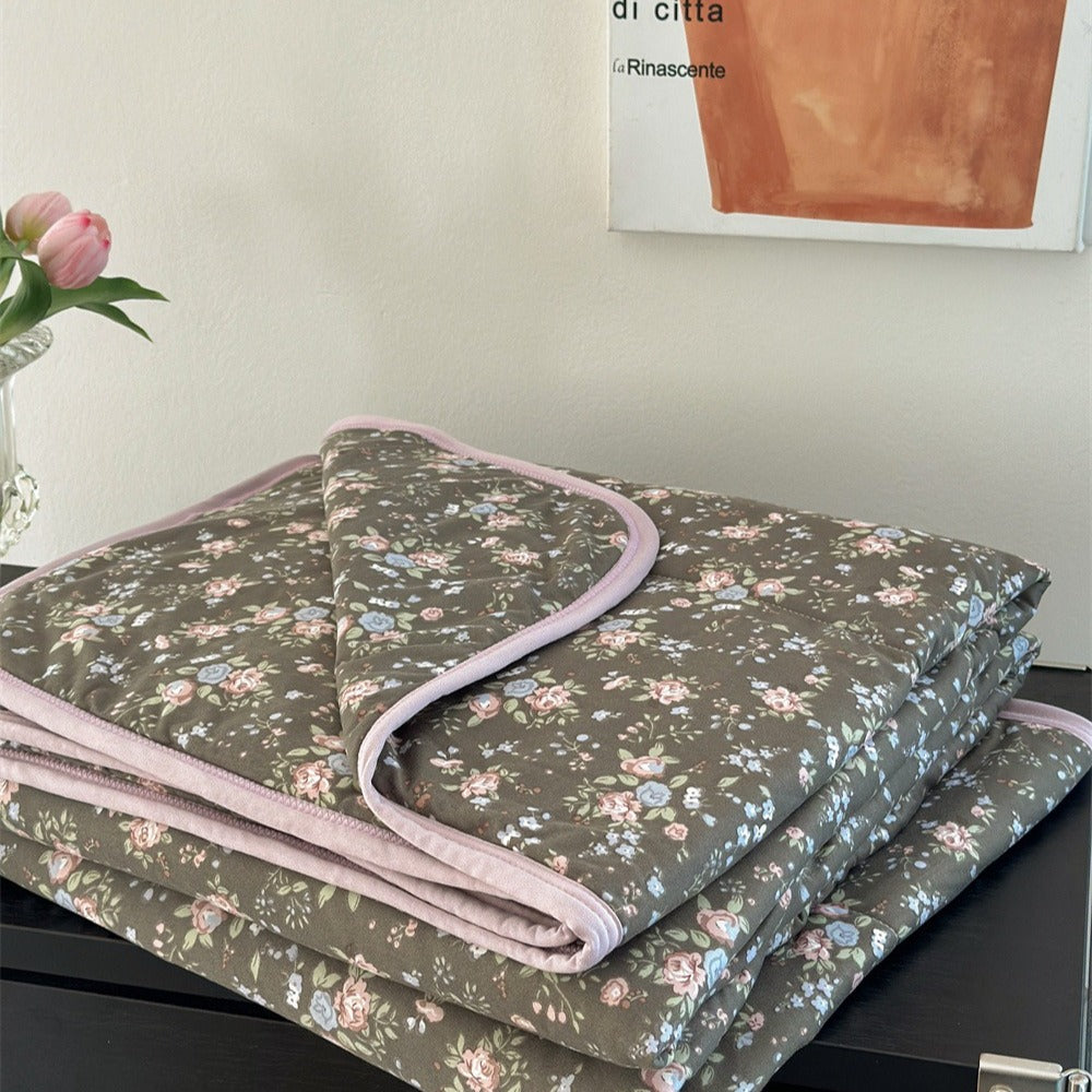 Grandma's Bedroom Summer Quilted Blanket