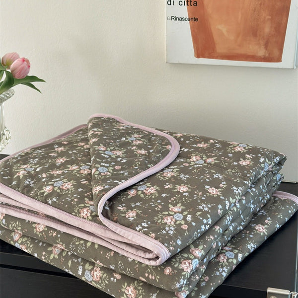 Grandma's Bedroom Summer Quilted Blanket