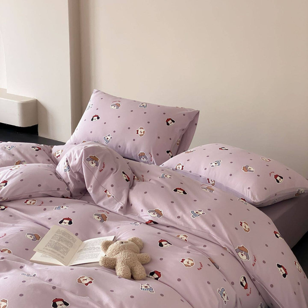 Lucky Dog Dots Bedding Set