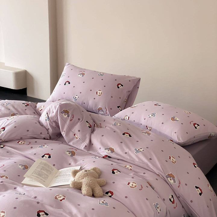 Lucky Dog Dots Bedding Set