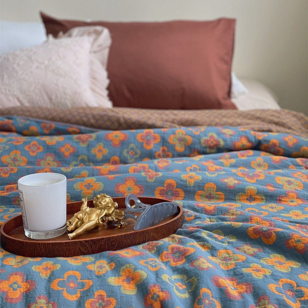 Kaleidoscope Summer Quilted Blanket