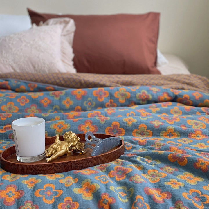 Kaleidoscope Summer Quilted Blanket