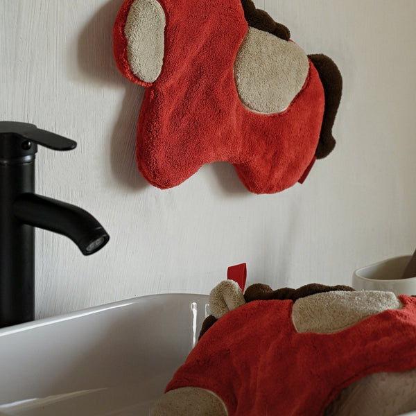 Red Horse Hanging Hand Towel Set