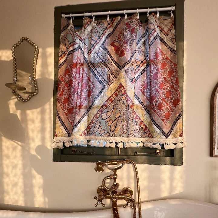 Paisley Tassel Cabinet Curtain