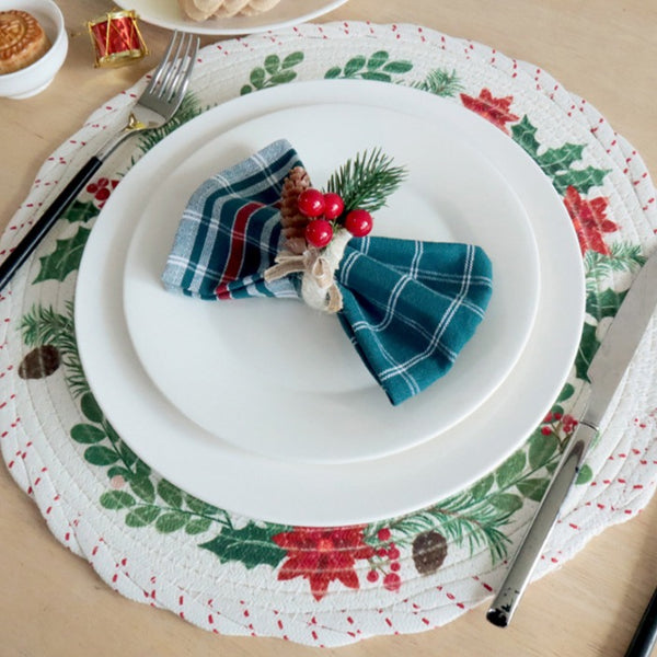Christmas Tartan Napkin Set