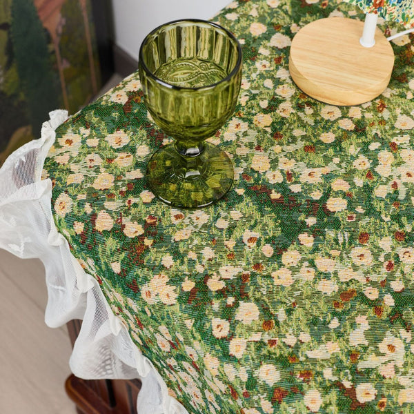 Meadow Art Ruffle Table Cloth