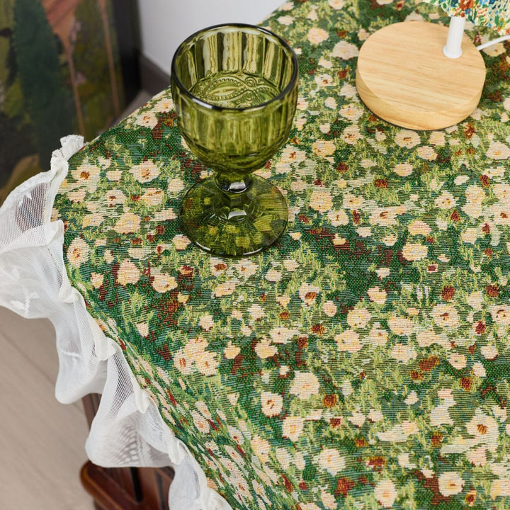 Meadow Art Ruffle Table Cloth
