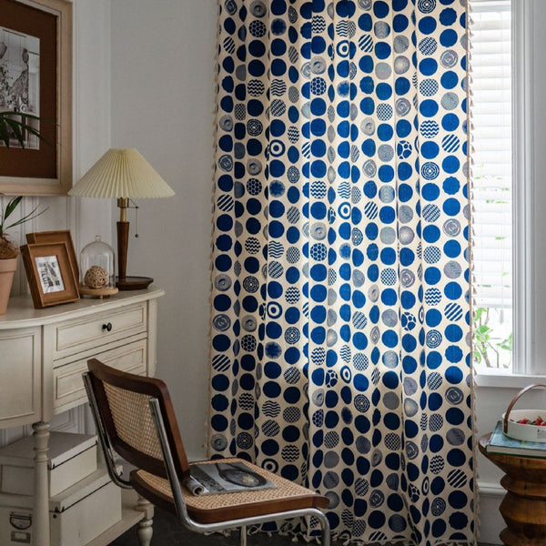 Blue Bubble Curtain