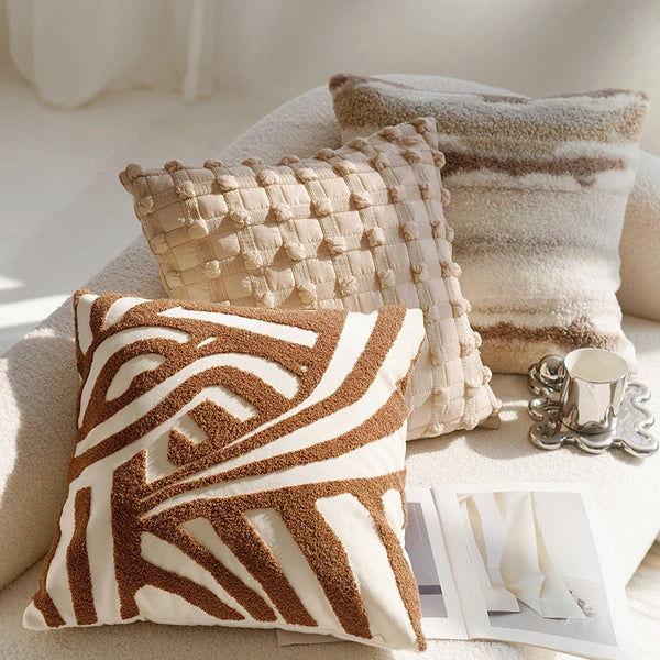 Brown Maze Cushion