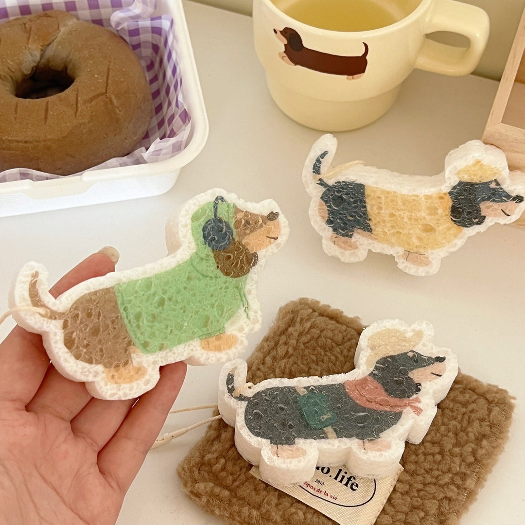 Gentle Dachshund Dish Sponge Set