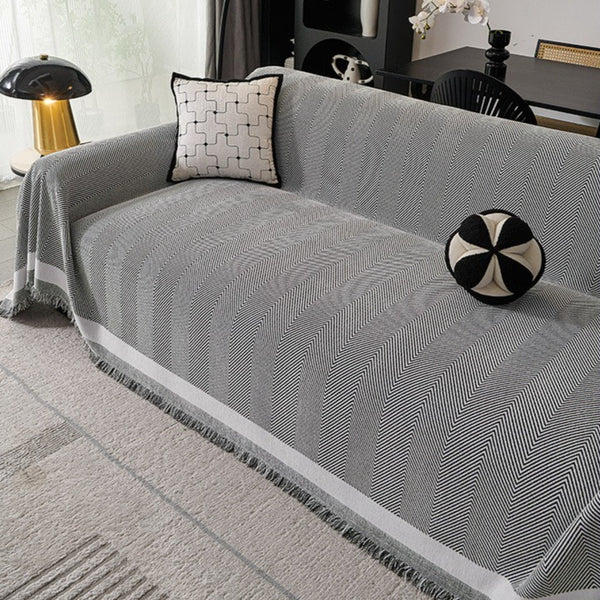 Minimalist Gray Sofa Cover
