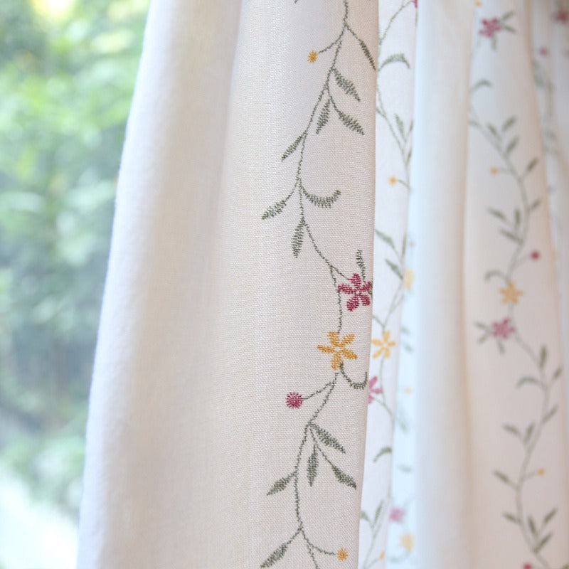 Floral Garden Cabinet Curtain