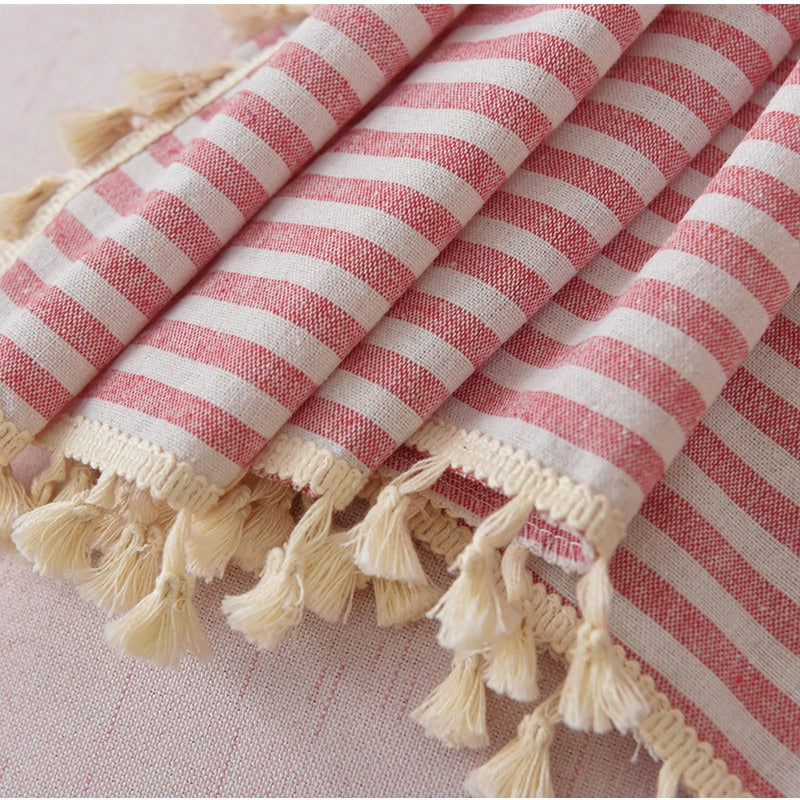 Beach Villa Striped Curtain