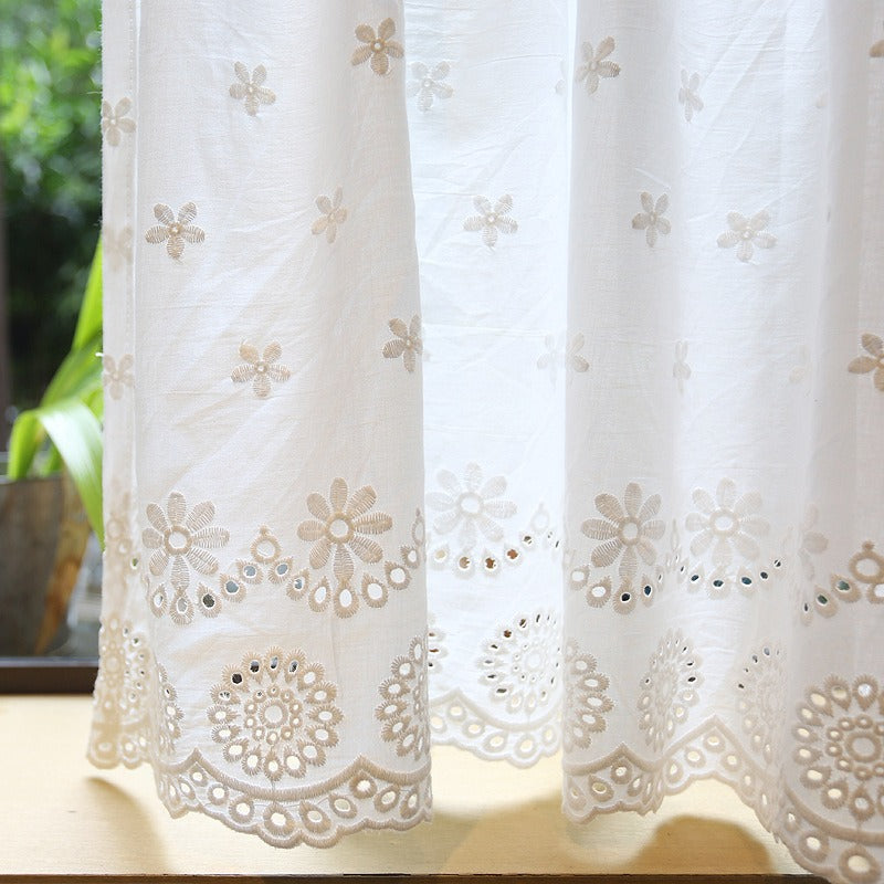 Sweet Lace with Cherry Cabinet Curtain