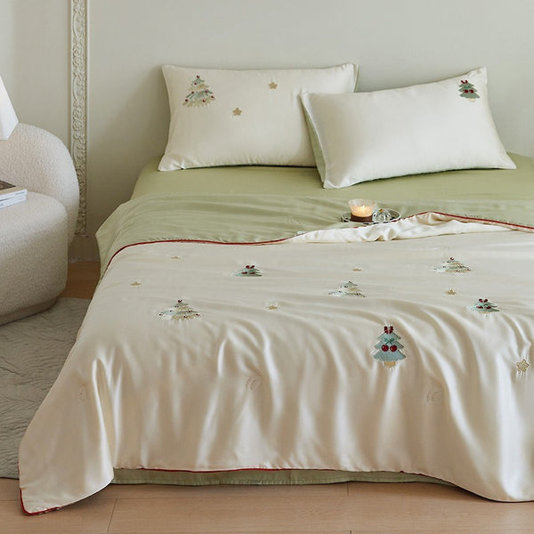 Xmas Tree Lyocell Summer Blanket