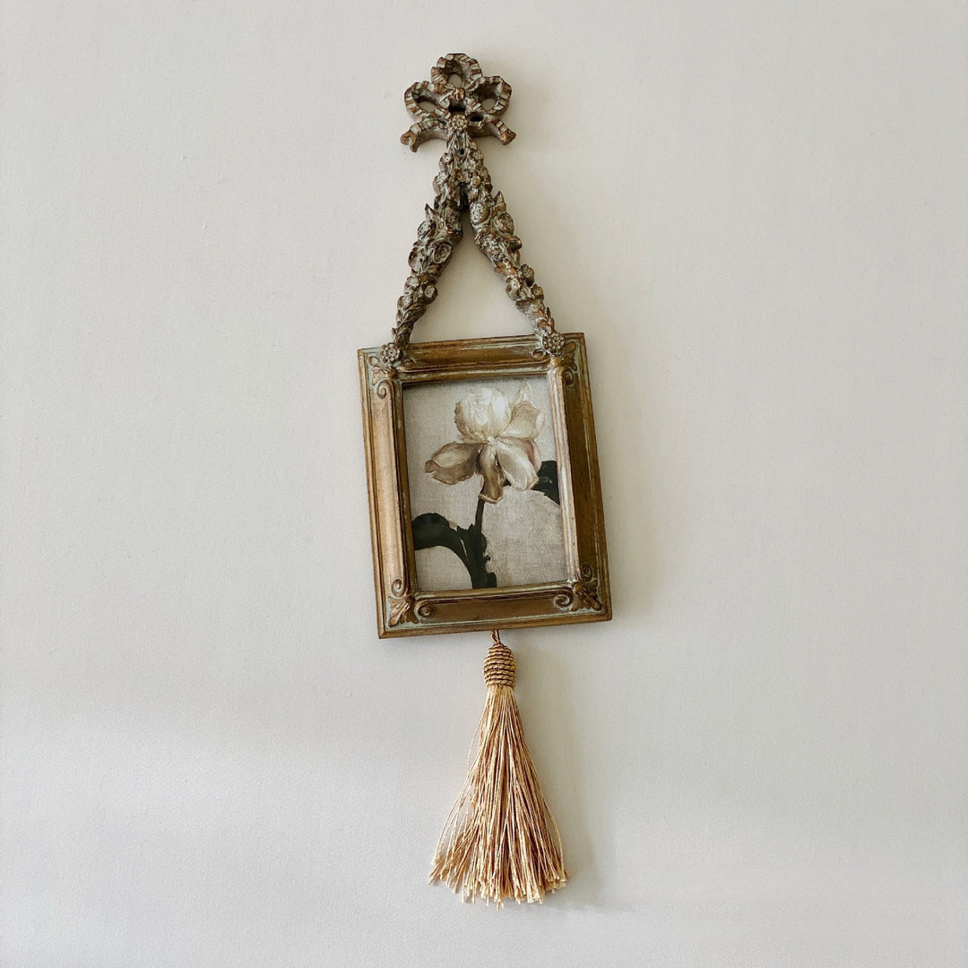 Antique Tassel Floral Wall Frame