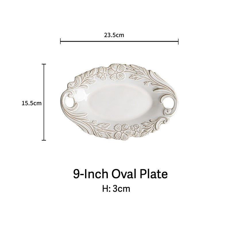 Lunar Flora Embossed Dinnerware