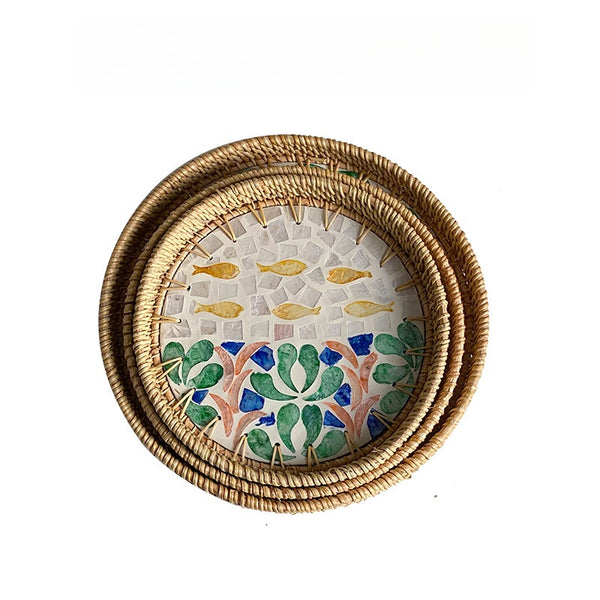Colourful Nature Shell Tray Set