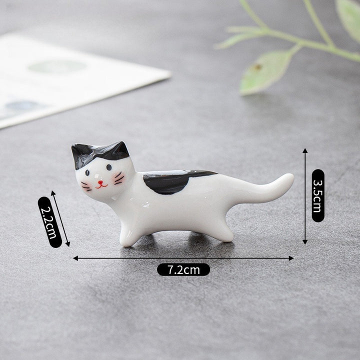 Wagging Tail Cat Chopsticks Holder Set