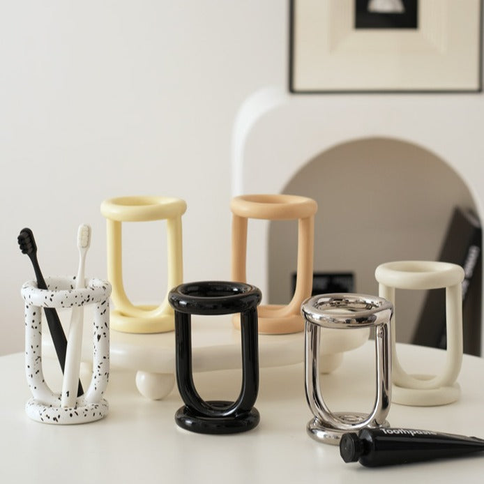 Modern Ceramic Toothbrush Holder