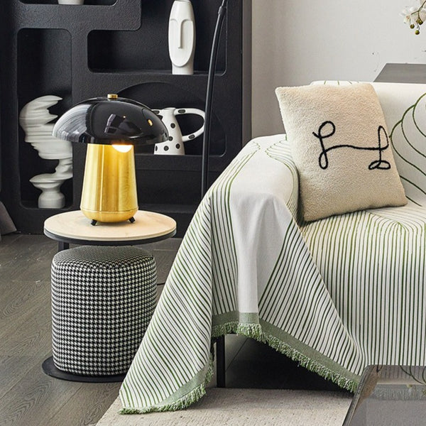 Dancing Green Line Sofa Cover