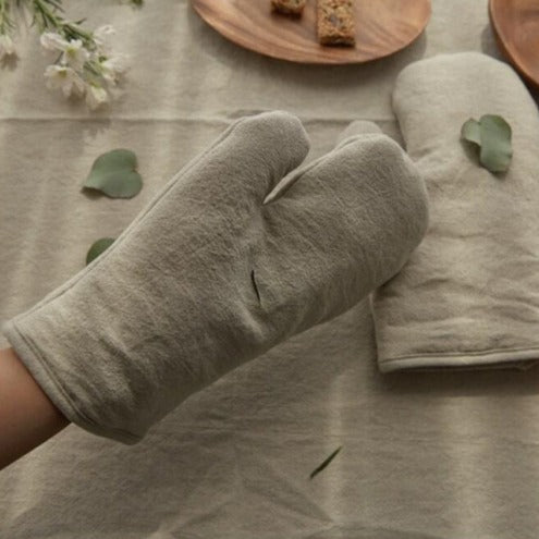 Japanese Linen Oven Mitts