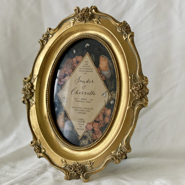 Rose Garden Oval Frame