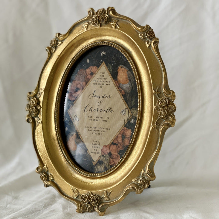 Rose Garden Oval Frame