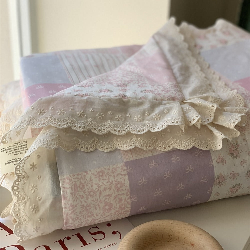 Rural Patchwork Summer Quilted Blanket