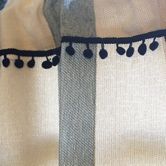 Calm Striped Cabinet Curtain
