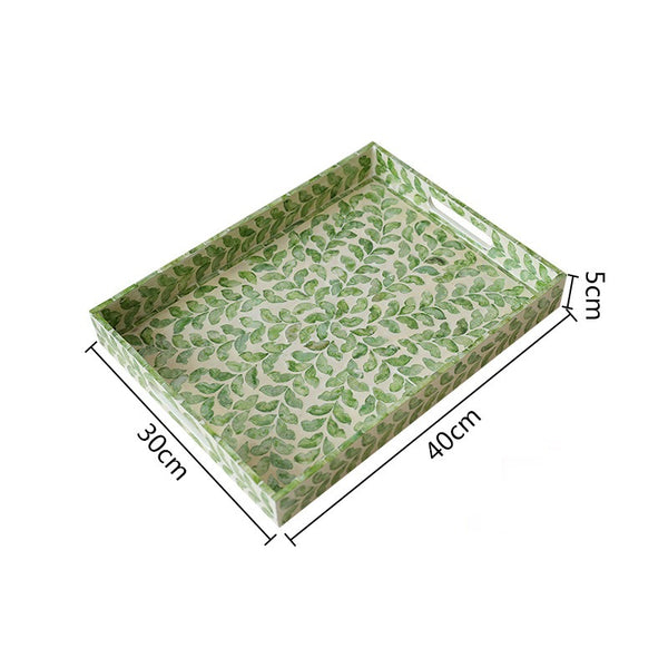 Spring Leaves Shell Tray