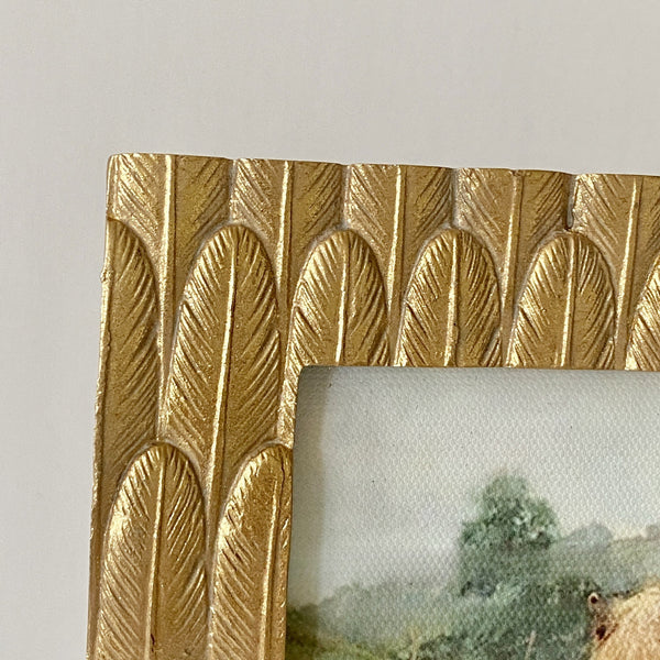 Gilded Feather Vintage Frame