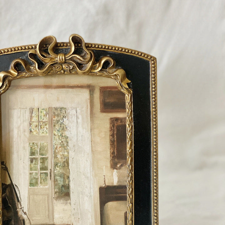 Antique Beaded Bow Frame