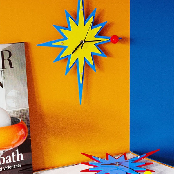 Retro Starburst Wall Clock