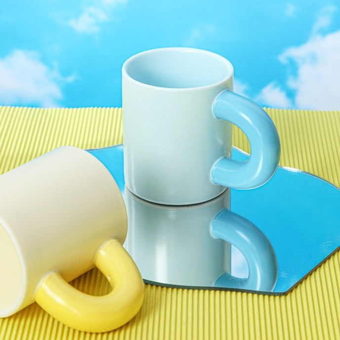 Pastel Chunky Handle Mug