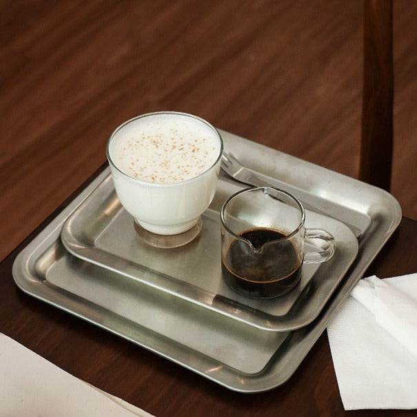 Dessert Time Metal Silver Tray Collection
