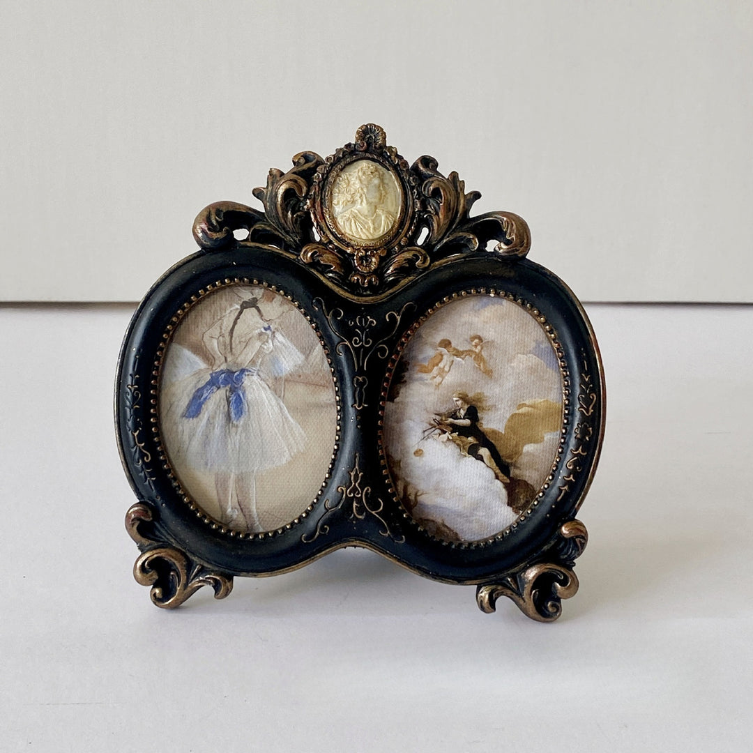 Ornate Victorian Dual Photo Frame