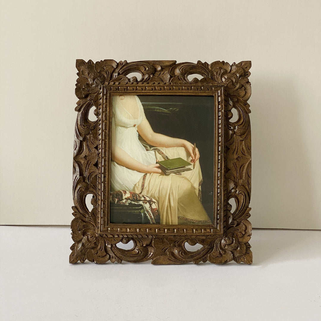 Antique Floral Carved Frame