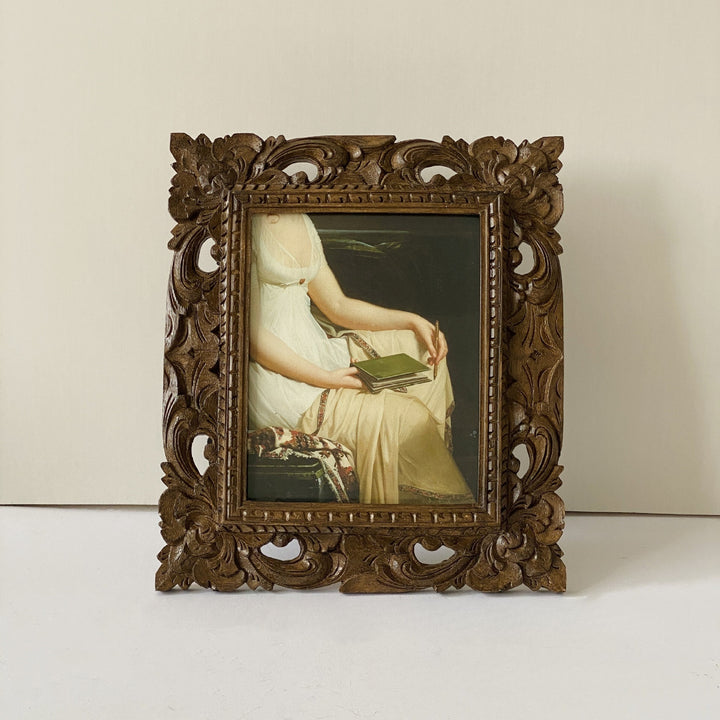 Antique Floral Carved Frame